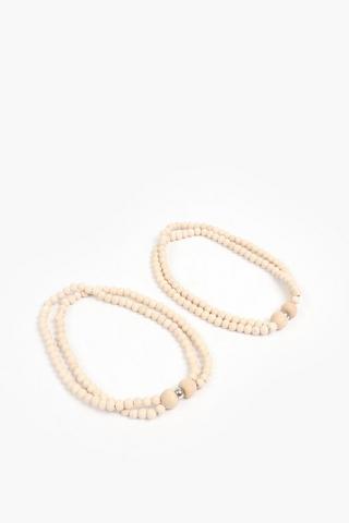 2 Pack Curtain Magnetic Rustic Beads