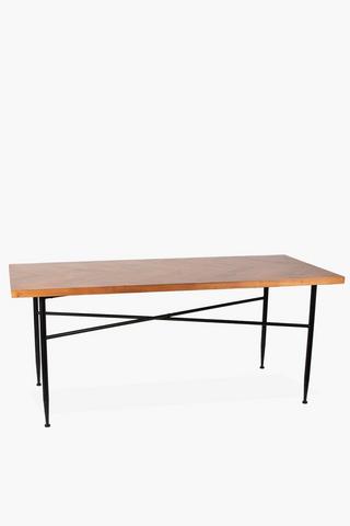 Chevron 6 Seater Dining Table