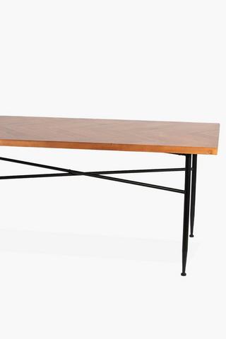 Chevron 6 Seater Dining Table