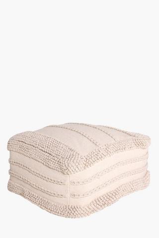 Texture Knit Pouffe