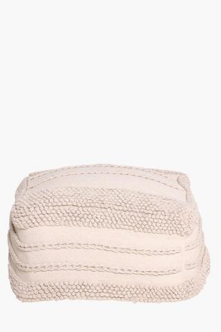 Texture Knit Pouffe