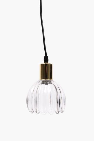 Dewdop Ribbed Pendant, E14