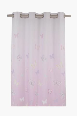 Oxford Butterfly Eyelet Curtain, 140x225cm