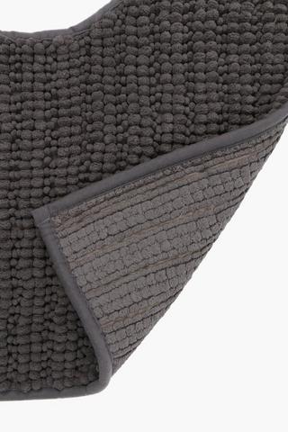 Micro Chenille Bobble Pedestal Bath Mat, 50x50cm