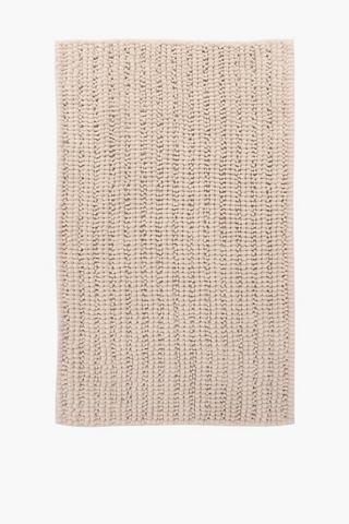Micro Chenille Bobble Bath Mat Large, 50x80cm
