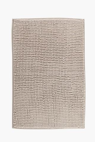 Micro Chenille Bobble Bath Mat Small, 40x60cm