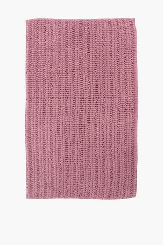 Micro Chenille Bobble Bath Mat Large, 50x80cm