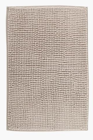 Micro Chenille Bobble Bath Mat Extra Large, 70x110cm