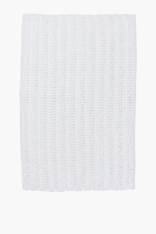 Micro Chenille Bobble Bath Mat Extra Large, 70x110cm