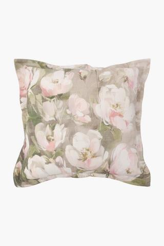 Printed Polycotton Paradise Floral Scatter Cushion, 55x55cm