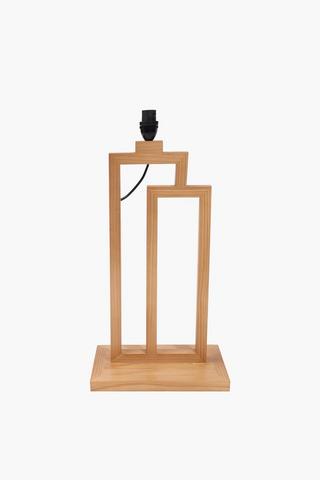 Step Wooden Lamp Base, E14