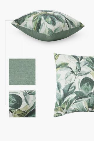 Printed Newgate Leaf Scatter Cushion, 50x50cm