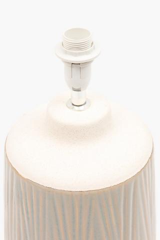 Ribbed Ceramic Lamp Base, E14