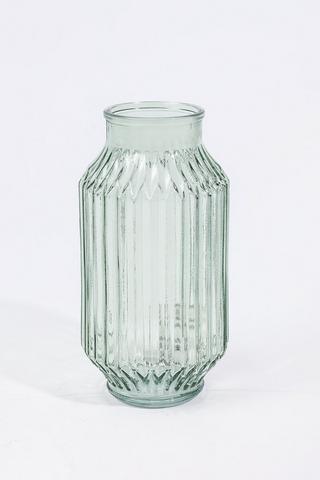 Fluted Ribbed Vase, 13x23cm