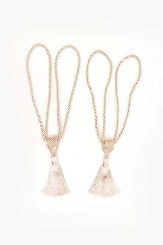 2 Pack Knotted Curtain Tie Backs