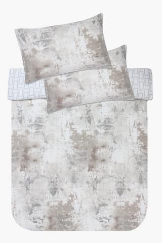 Winter Premium Cotton Bedford Urban Reversible Duvet Cover Set