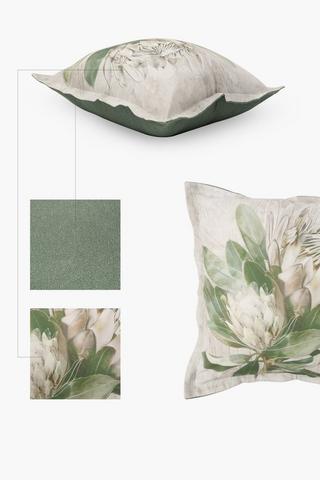 Printed Polycotton Steinbach Protea Scatter Cushion, 55x55cm