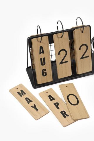 Mesh Calender With Globe, 11x33cm
