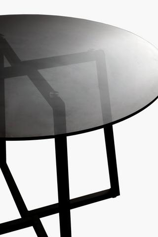 Smokey Glass 6 Seater Dining Table