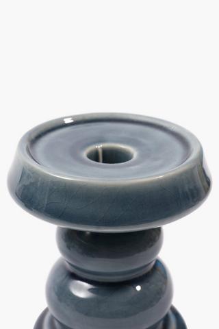 Burnaby Ceramic Candle Holder, 11x13cm