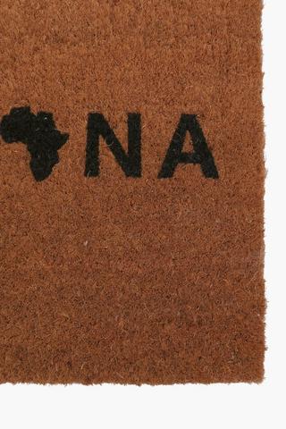 Coir Script Africa Door Mat, 40x60cm