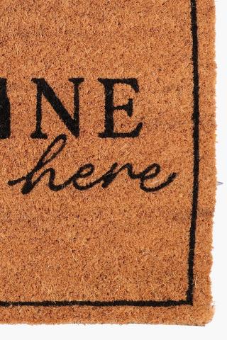 Coir Script All Wine Door Mat, 40x60cm