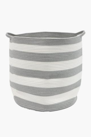 Stripe Cotton Utility Basket