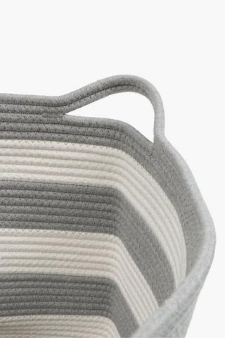Stripe Cotton Utility Basket