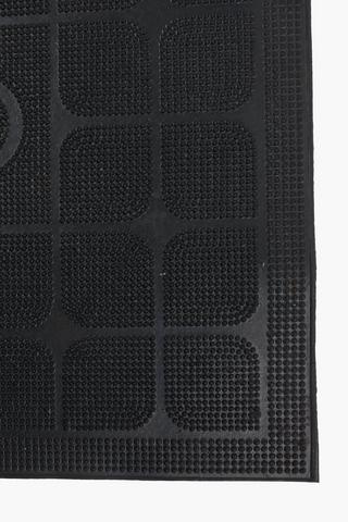 Hello Rubber Door Mat Small, 40x60cm