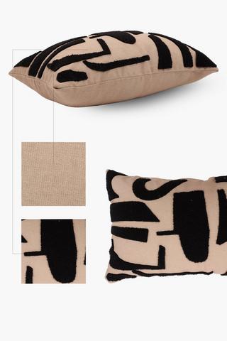 Polycotton Tufted Urban Scatter Cushion, 30x50cm