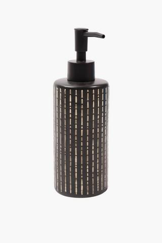 Ceramic Rustic Stitched Soap Dispenser