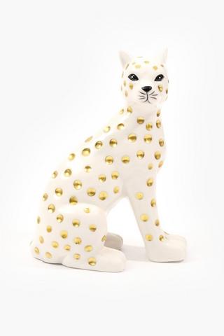 Spotted Leopard Statue, 13x18cm