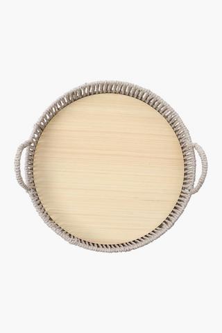 Woven Round Serving Tray