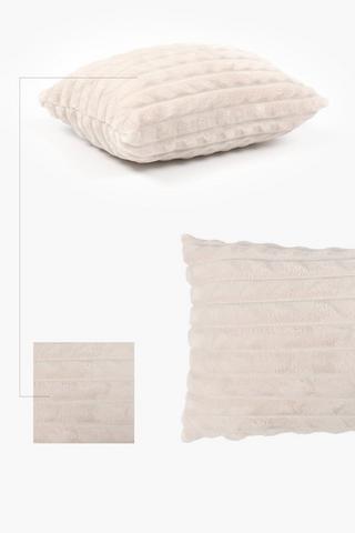 Plush Waffle Scatter Cushion, 30x50cm