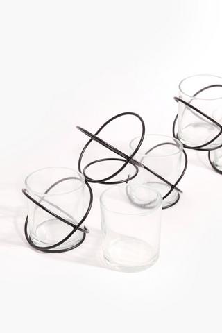 5 Pack Metal Tealight Holders