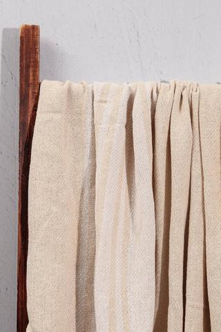 Polycotton Stripe Throw, 140x180cm