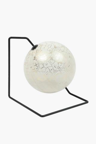 Abstract Metal Globe, 16x18cm