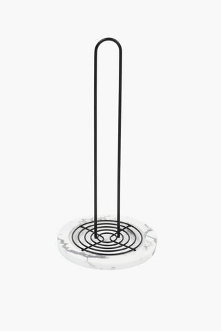 Marble And Metal Paper Towel Holder