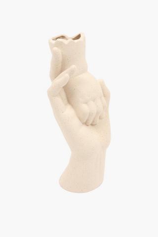 Holding Hands Ceramic Vase