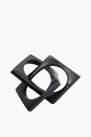 Interlock Decor Piece, 14x15cm