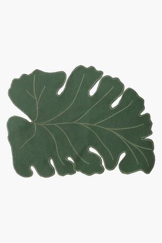 Cut Out Cotton Leaf Placemat