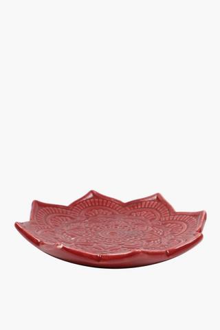 Mandala Candle Plate, 7x12cm