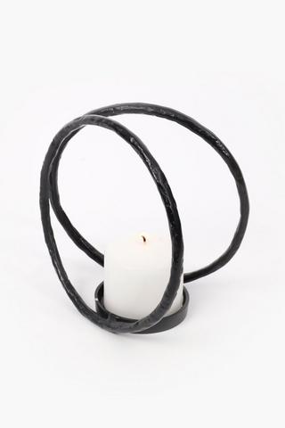 Double Loop Candle Holder, 21x20cm