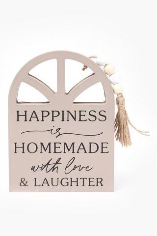 Love And Laughter Decor Sign, 14x19cm