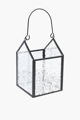 Speckle Glass Lantern, 10x16cm