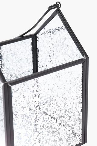 Speckle Glass Lantern, 10x16cm