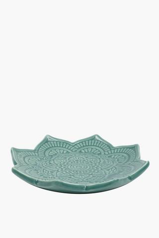 Mandala Candle Plate, 7x12cm