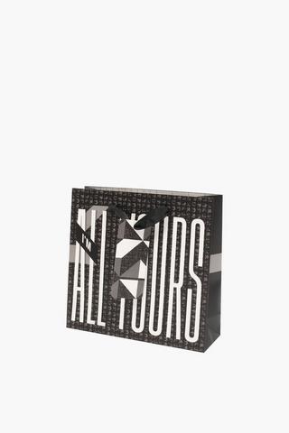 Teslin Typography Gift Bag Small
