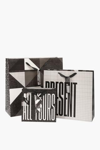 Teslin Typography Gift Bag Small