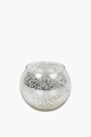 Mercury Glass Tealight Holder, 10x10cm